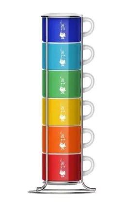 BIALETTI Set 6 Šolja U Boji Složivih