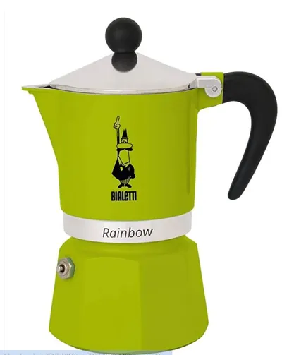 BIALETTI Moka Rainbow Zelena 3 Šolje