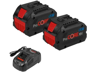 BOSCH set baterija 2x ProCORE 18V 8.0Ah + 1x punjač GAL 1880 CV 1600A01C4K