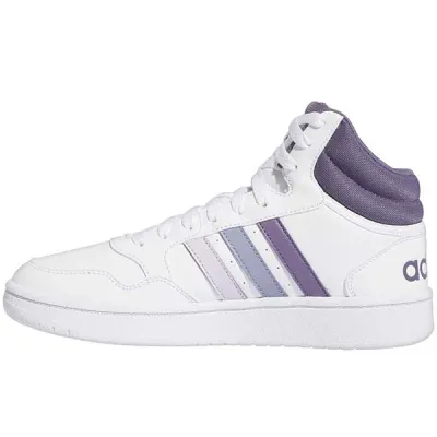 Adidas Ženske Patike Hoops 3.0 Mid W, Bijele-Lila