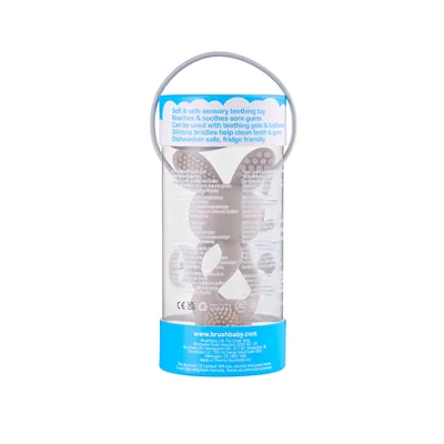 Brush-Baby 3D Glodalica za zube Bobbie Bunny, Siva