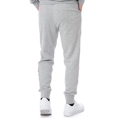 KAPPA Men's Logo Bipant Slim Tracksuit Bottoms, Grey