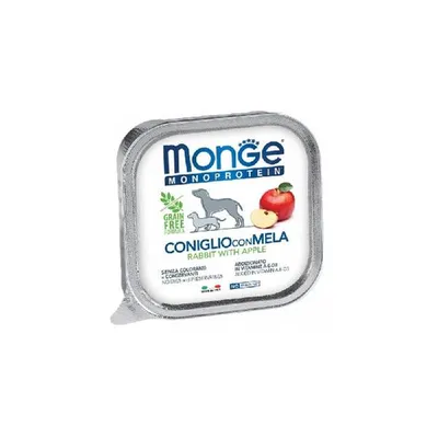 MONGE Pašteta za pse s okusom zeca i jabuke 150g