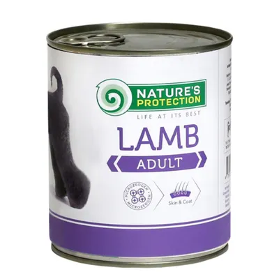NATURE'S PROTECTION Janjetina za odrasle pse 400g