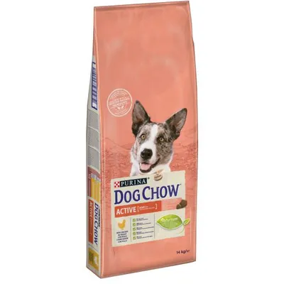 PURINA DOG CHOW suha hrana za pse s okusom piletine Active 14 kg
