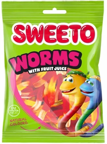 SWEETO Gumene bombone crvi 80g