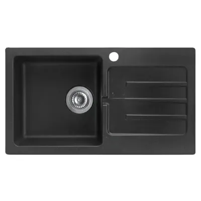 Valterra Granitna sudopera Classico 760 x 430, Crna