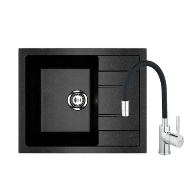 Valterra Granitna sudopera V607 sa flexy slavinom, Crna