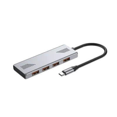 Gembird USB Hub Type-C na 4-port USB 3.2 Gen 2, UHB-CM-U310-A4-01