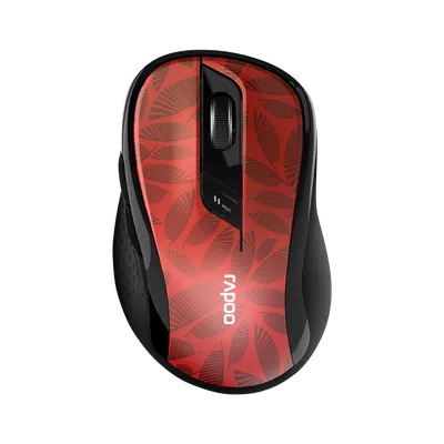Rapoo Miš M500 Trendy Wireless Multi-Mode, R-18589, Tamno crveni
