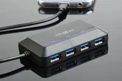 GEMBIRD adapter sa 4 ulaza ACT-HUB3C-4P UHB FO crni