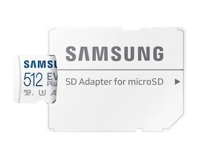 SAMSUNG memorijska kartica EVO PLUS MicroSD kartica 512GB klasa 10 + adapter MB-MC512KA bijela