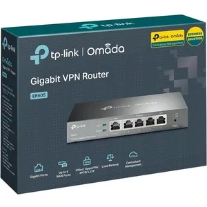TP-LINK Ruter Omada VPN Gigabit Firewall TL-R605 (ER605) sivi