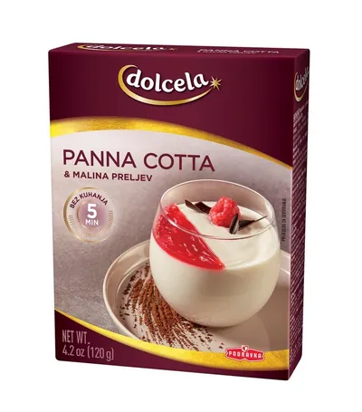 DOLCELA Panna cotta sa prelivom od maline 120g