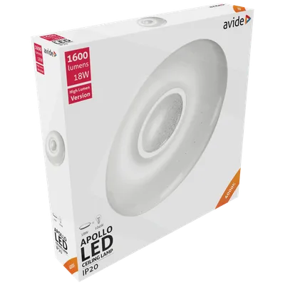 Avide Plafonjera LED, Apollo, 18W, 1600 lm, 4000K, IP20 - ACLO33NW-18W-APO