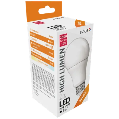 Avide Sijalica, LED 16W, E27, 4000K, 230V AC, bijela svjetlost - Globe A70 16W E27