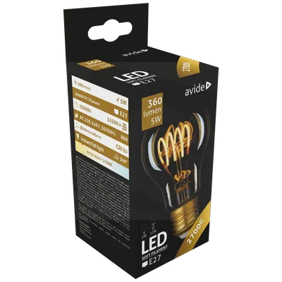 Avide Sijalica, LED 5W, E27, 2700K, 360°, 230V AC - Globe 5W E27