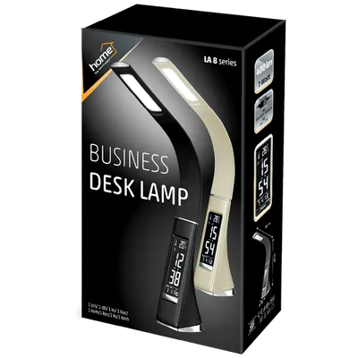 Home Lampa, LED, stolna - LA 8/BK, Crna