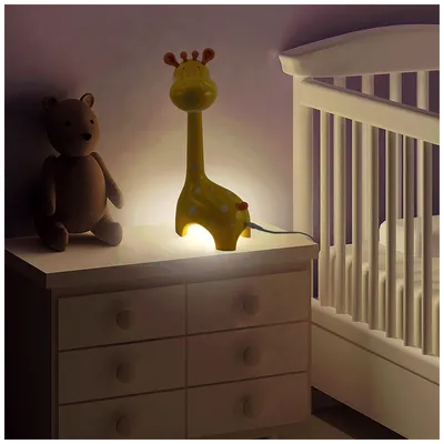 Home Lampa, LED, stolna, za dječije sobe, žirafa - LA 9/G, Žuta