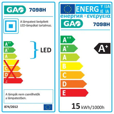 Home Plafonjera, LED 15W , 3000K - 7098H, Bijela