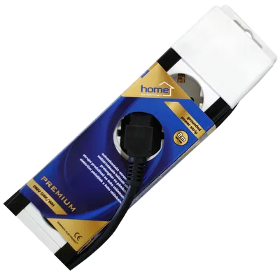 Home Produžni kabl, 4 utičnica, prekidač, 1, 0mm², 2 met - PNV 04K/WH, Bijeli