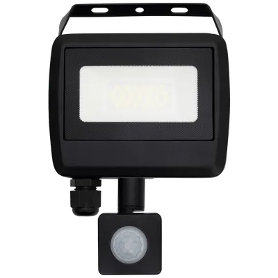 Home Reflektor, LED, sa detektorom pokreta, 20 W, 1600 lm, IP65 - FLL PIR 20, Crni