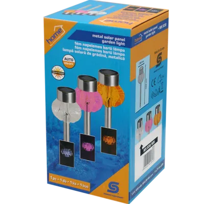 Home Solarna vrtna dekorativna LED lampa, 600 mAh - MX 838/WH, Siva