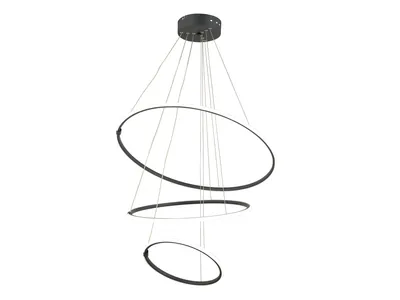 Kry Light Led luster Halka 3 Crna
