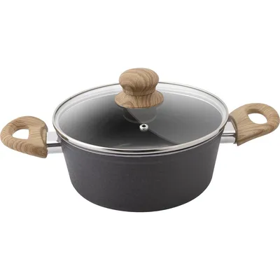Lamart Šerpa sa poklopcem 18 cm, 1,6 litara LT 1245 Natur, Crna