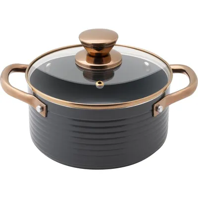 Lamart Šerpa sa poklopcem 18 cm 1,9 litara LT 1239 Orro, Crna