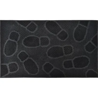 LUANCE Otirač za vrata picot 45x75cm gumeni crni