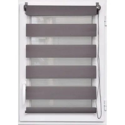 LUANCE Zebra roletne 120x250cm tamno sive
