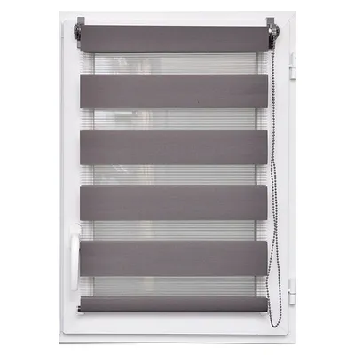 LUANCE Zebra roletne 150x180cm tamno sive