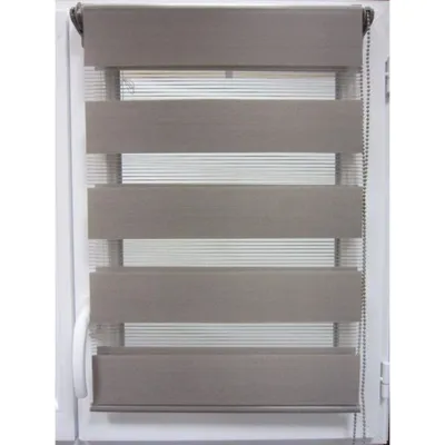 LUANCE Zebra zavjesa 90x180cm Taupe