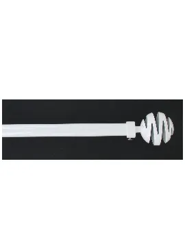 LUANCE Set zavjesa, izvlačne, O16-19, 120-210 cm, Villalouise-bijeli mraz