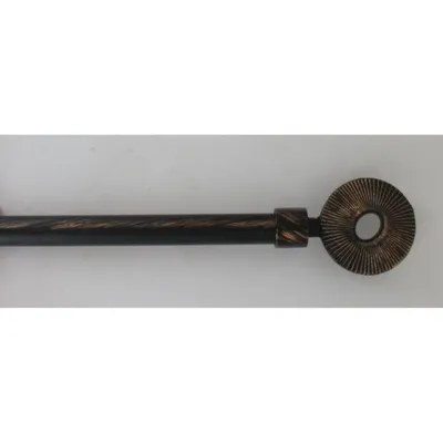LUANCE Set zavjesa, na navlačenje, O16-19, 120-210 cm, etničko-crna