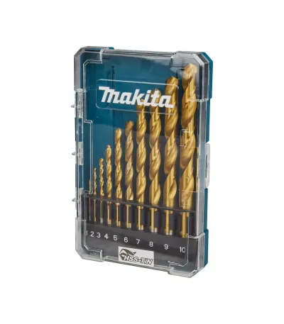 Makita 10-dijelni set burgija HSS-TIN za metal