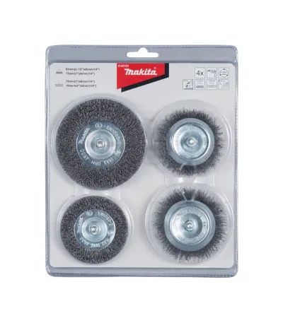 Makita 4dijelni set kružnih čeličnih četki 63100mm D65729
