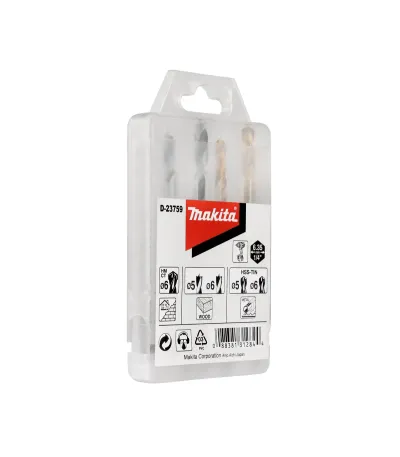Makita 5-dijelni set burgija D-23759