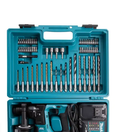 Makita Akumulatorska Bušilica Čekić + Set Pribora Sds Plus Hr166Dwae1
