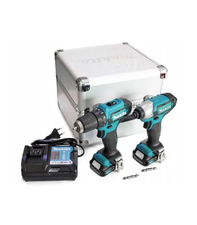 Makita Makita 12V Aku Set Bušilica, Udarni Odvijač Clx224X