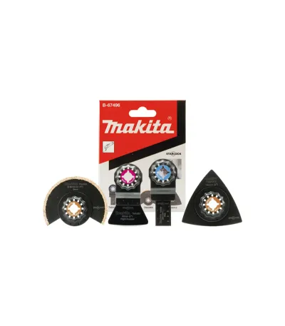 Makita Set Pribora za Multifunkcijski Alat 4-Djelni B-67496 Komplet za Pločice za Dtm50, Dtm51, Dtm52, Tm30D, Tm3000C, Tm3010C, M9800
