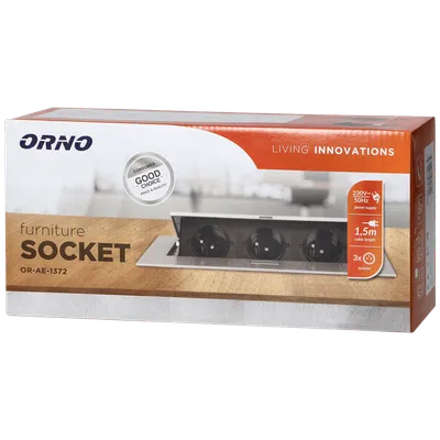 Orno Produžni kabel sa 3 x Schuko utičnice, ugradbena - OR-AE-1372(GS)/B