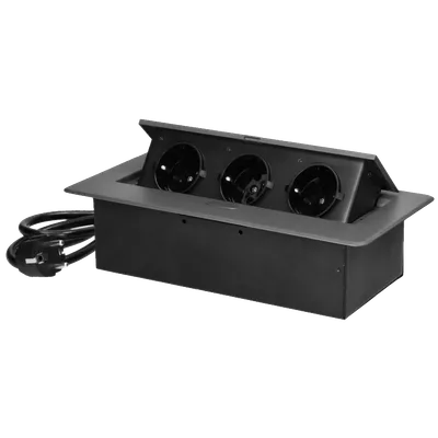 Orno Produžni kabel sa 3 x Schuko utičnice, ugradbena - OR-GM-9033(GS)/GR