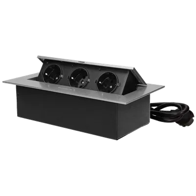 Orno Produžni kabel sa 3 x Schuko utičnice, ugradbena - OR-GM-9037(GS)/G