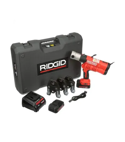 Ridgid Presa Rp 340-B + 18V 2.0A Advanced Lithium Baterija + 230V Advanced Lithium Punjač + Kutija + V 18-22-28mm Čeljusti