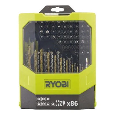 Ryobi 86-Dijelni Set Borera I Bitova za Bušilice Rak86Mixc