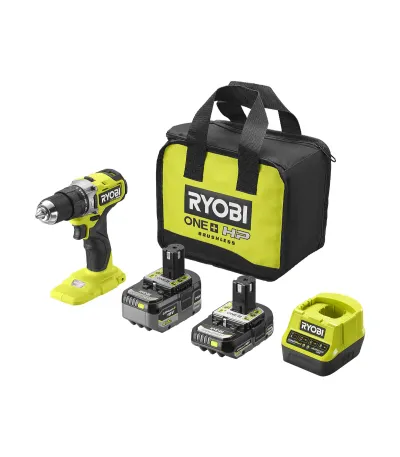 Ryobi Akumulatorska Udarna Bušilica Odvijač U Setu sa Dvije Baterije, Punjačem I Torbom Brushless 18 V Rpd18C-242S