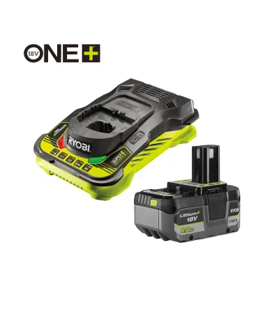 Ryobi Set Baterija 6.0 Ah + Brzi Punjač 18V Rc18150-160xg