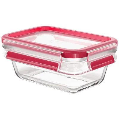 Tefal Staklena posuda sa poklopcem, 0.45 lit., MasterSeal Glass - N1040510, Roze